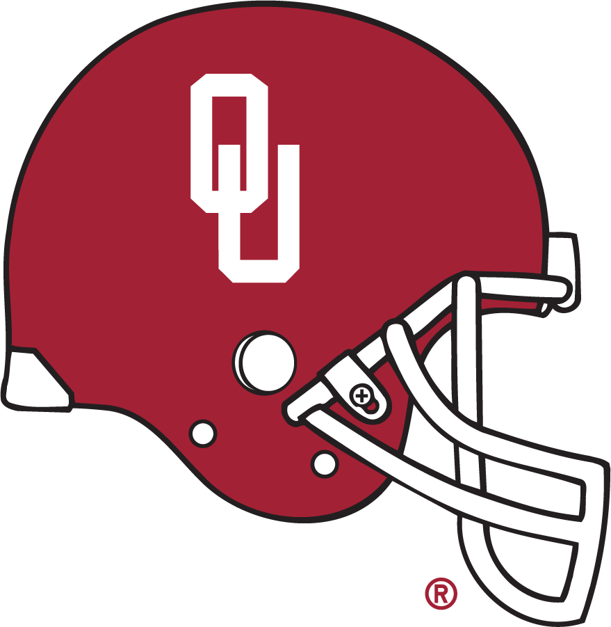 Oklahoma Sooners 1977-2008 Helmet Logo diy DTF decal sticker